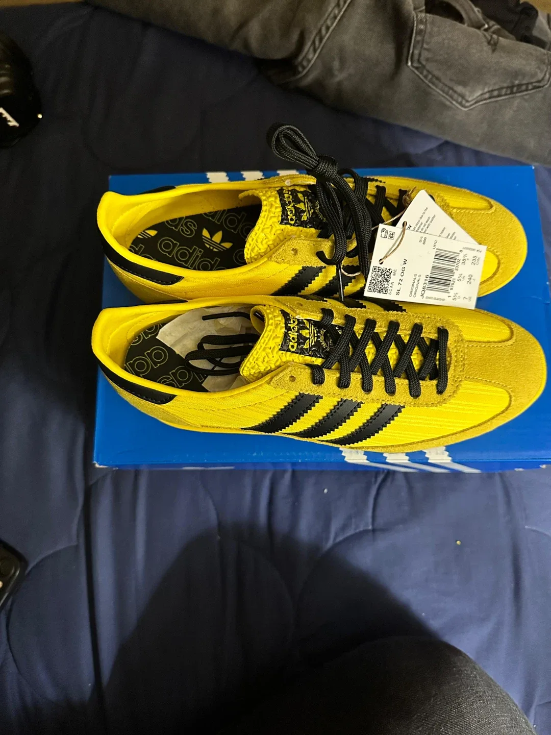 Adidas SL 72 OG W Yellow Sneakers - Size 7