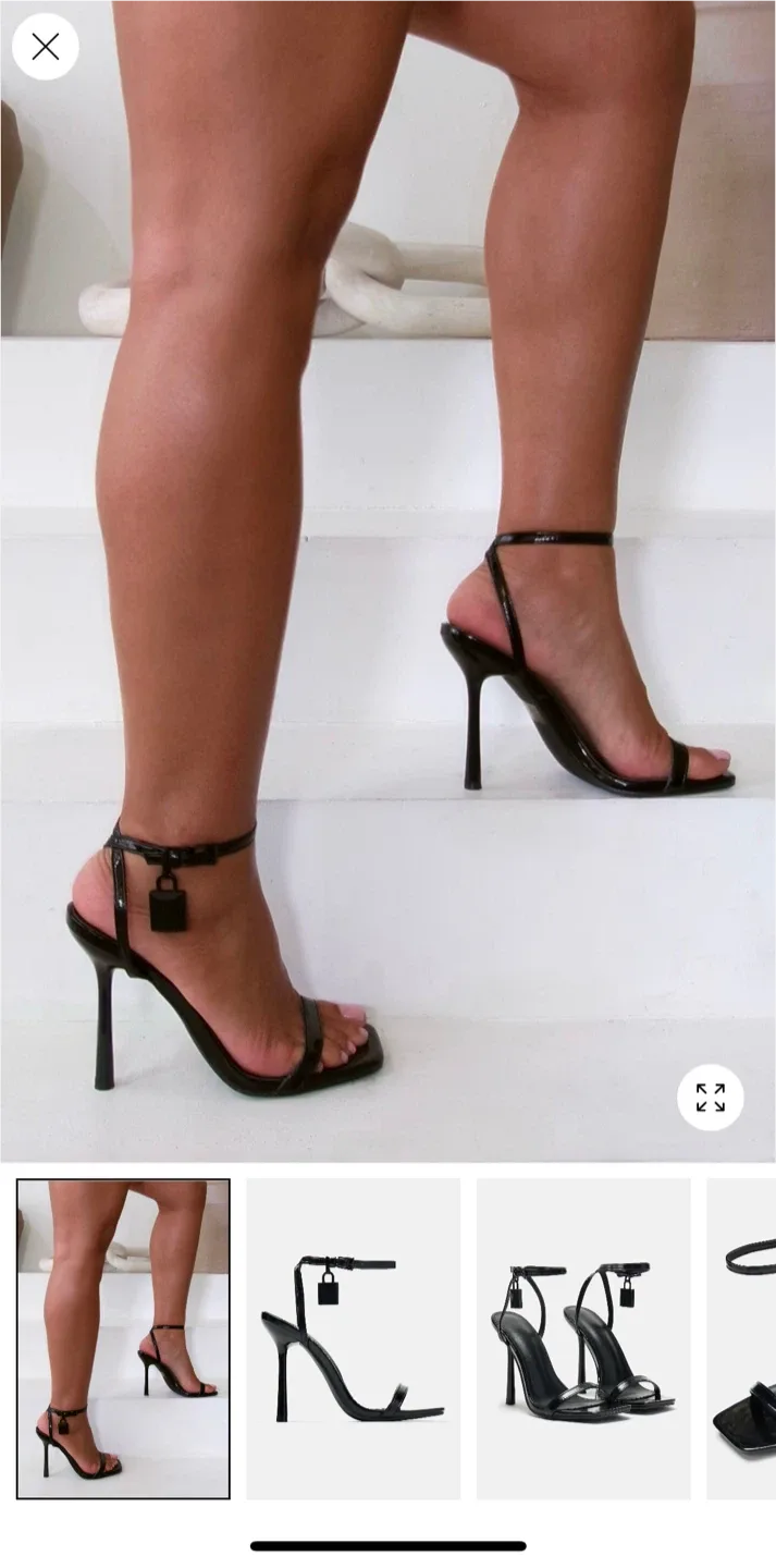 Public Desire Black Lock Heels image indicator(3)