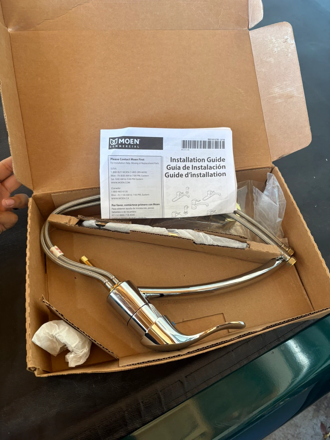 New Moen Chrome Kitchen Faucet w/ Box - photo 2