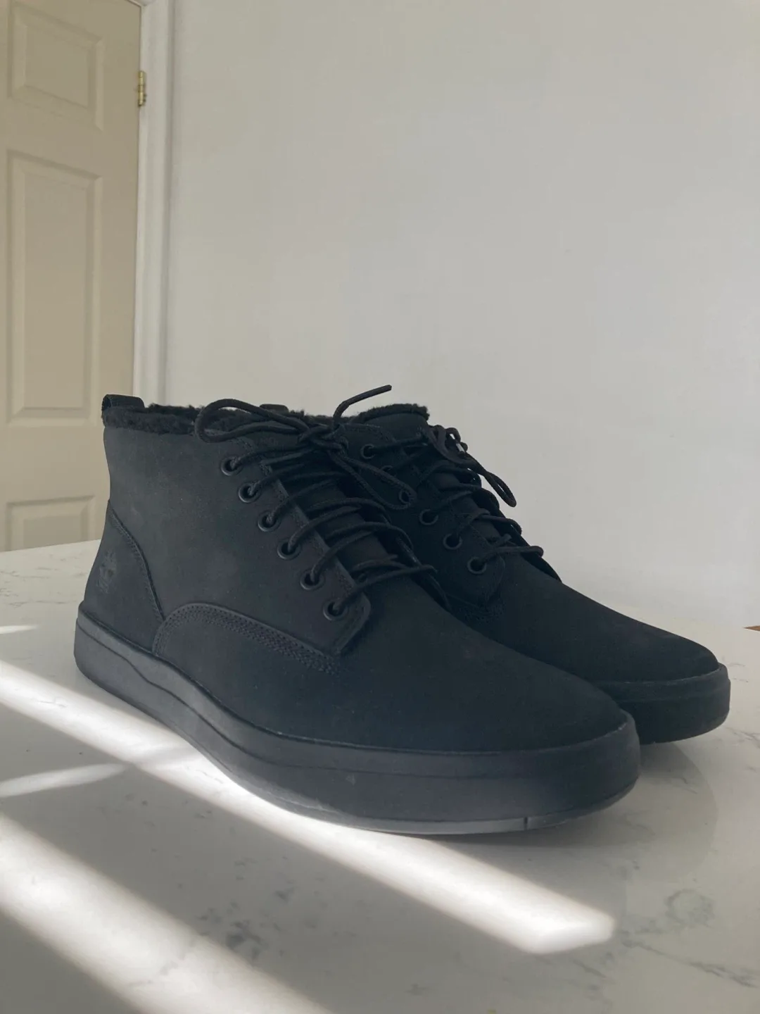 Timberland Davis Square WP Warm Lined Chukka - Black - Size 9.5