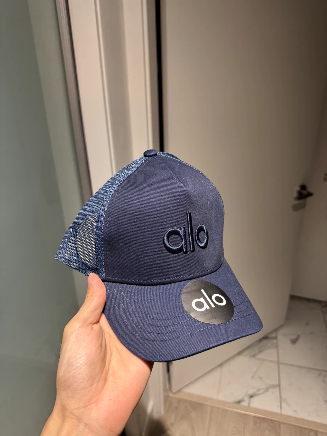 ALO Navy Blue Trucker Hat - photo 2