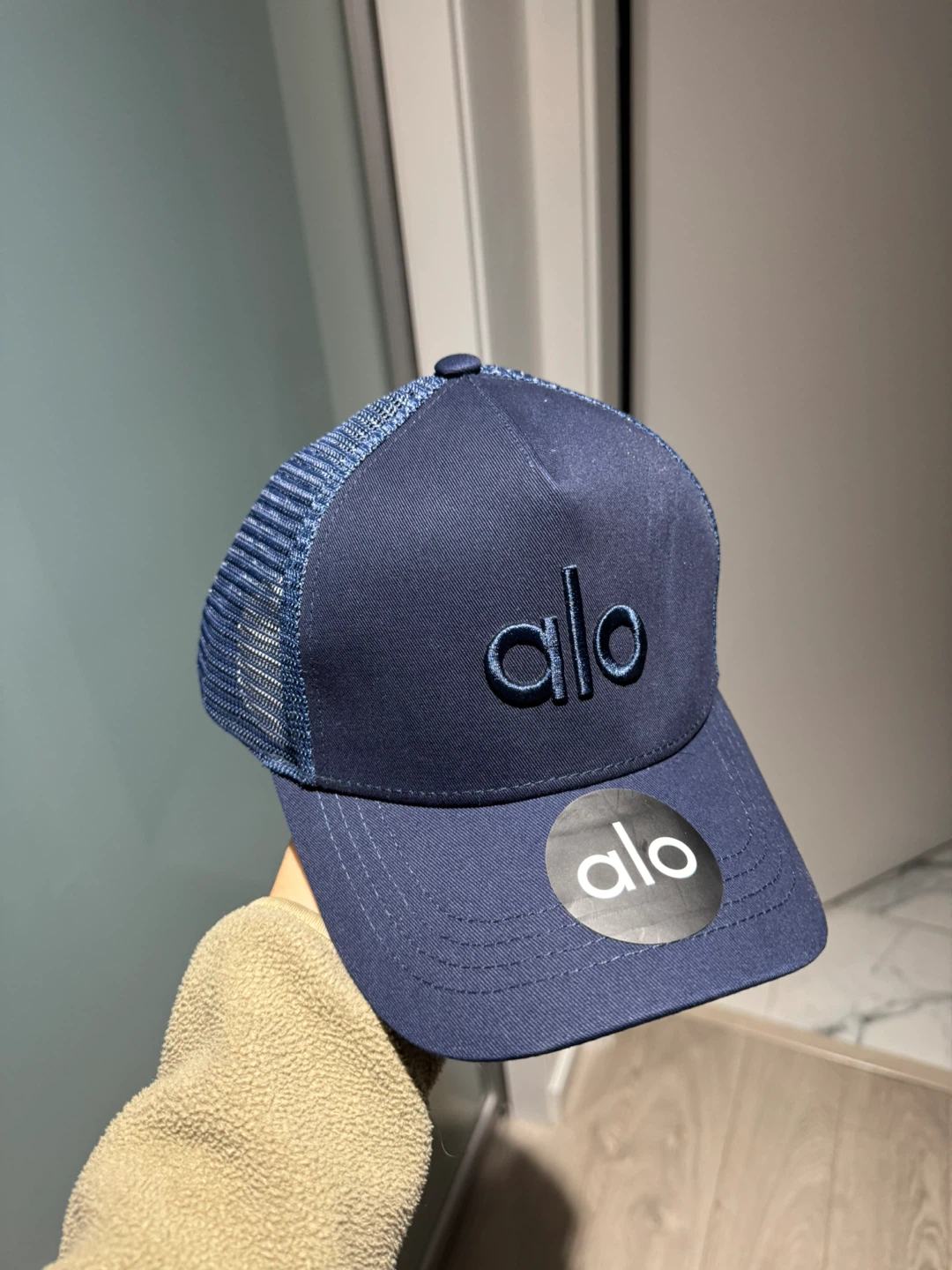 ALO Navy Blue Trucker Hat