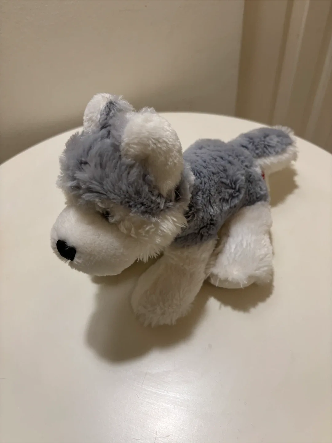 🐺 💙 GANZ Grey & White Plush Husky - 11” Long 🧸 image indicator(4)