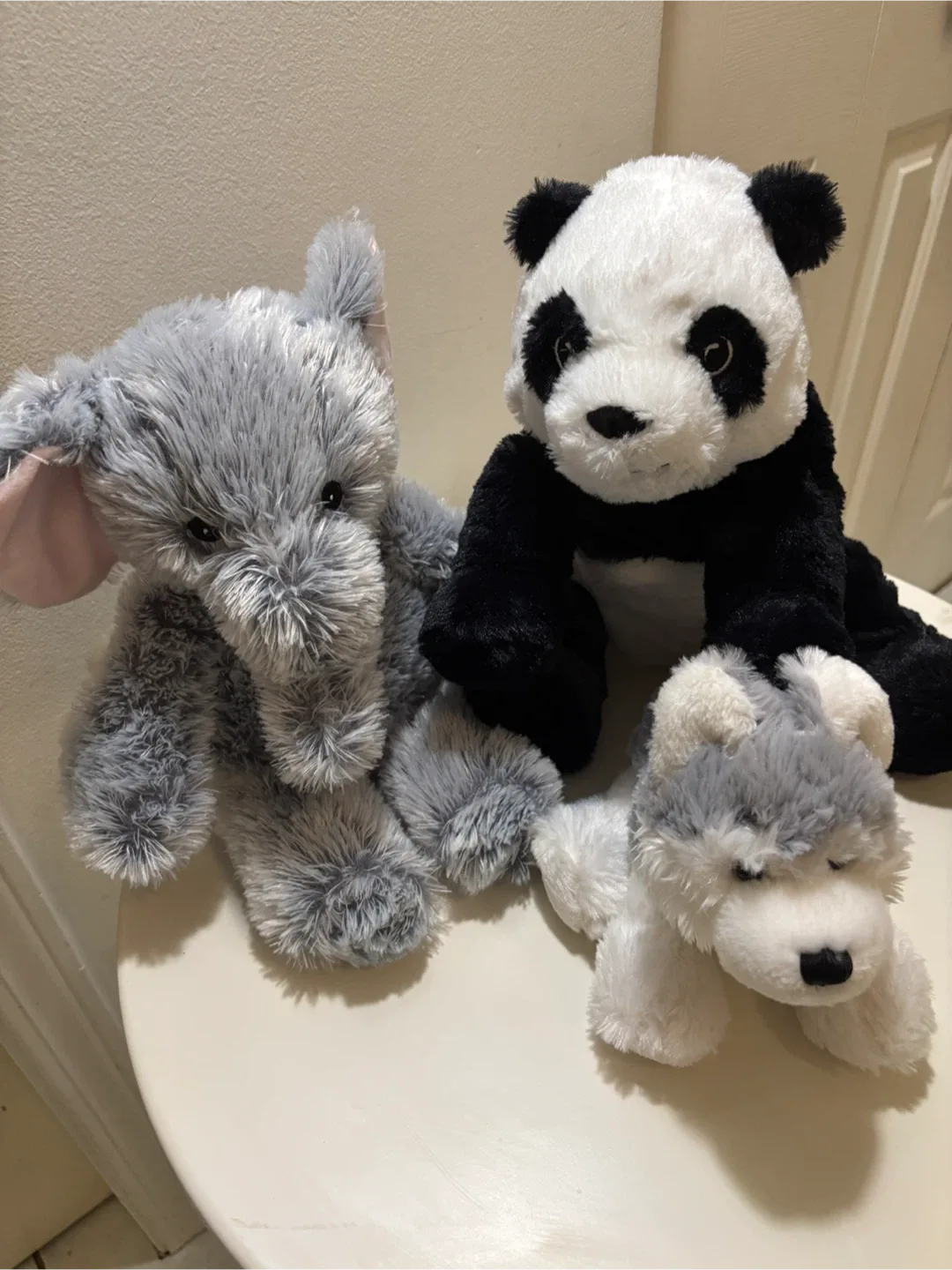 🐺 💙 GANZ Grey & White Plush Husky - 11” Long 🧸 image indicator(10)