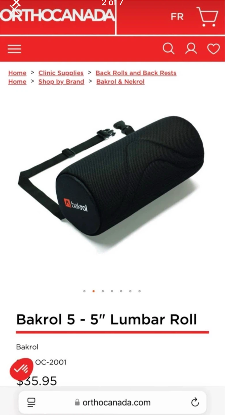 Brand New Lumbar Support Roll Cushion – For Back Pain Relief - photo 3