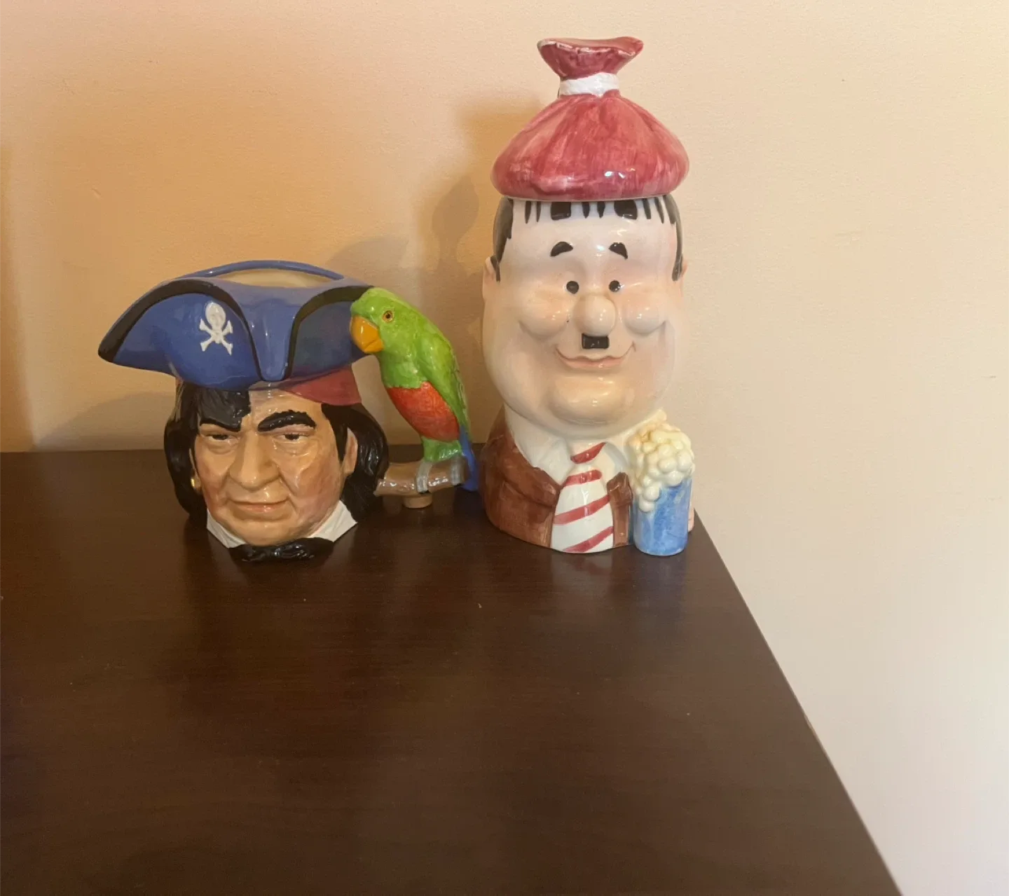 1974 USA Vintage Ceramic Toby Jugs