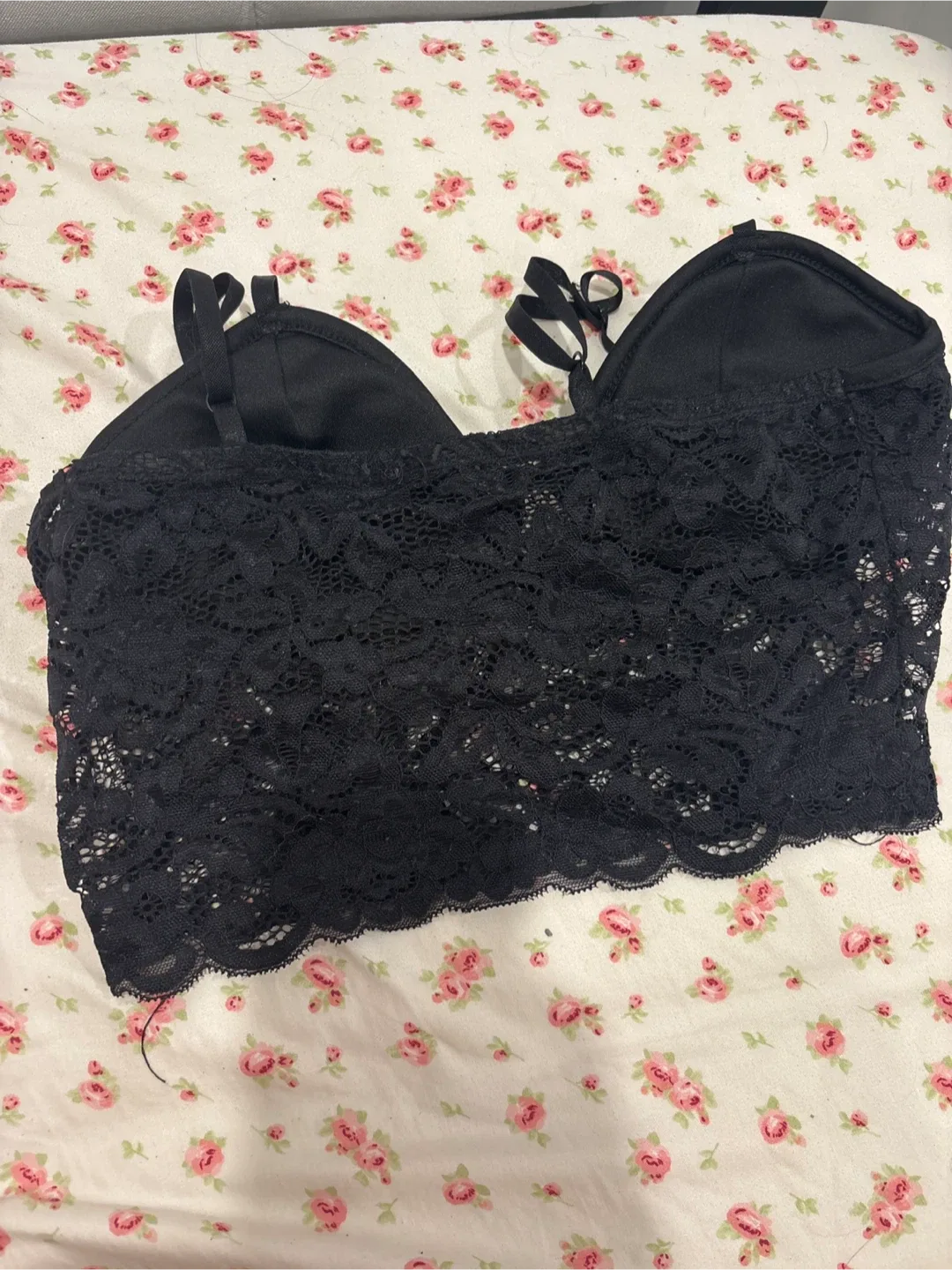 Black Lace Bustier Top image indicator(2)