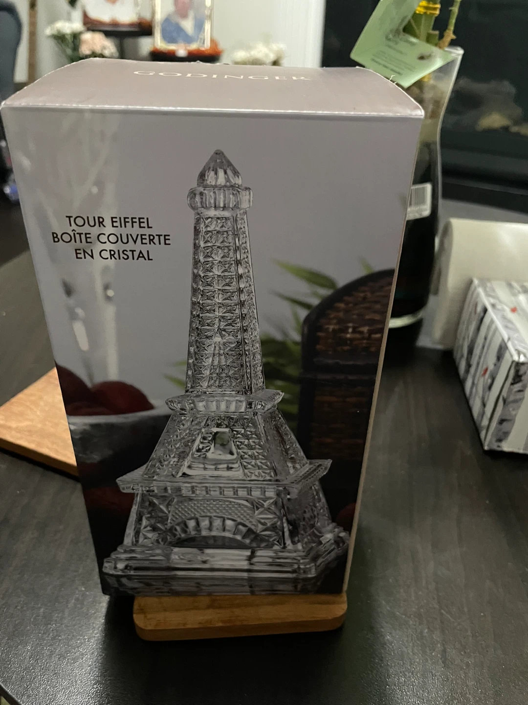 Godinger Eiffel Tower Crystal Covered Box