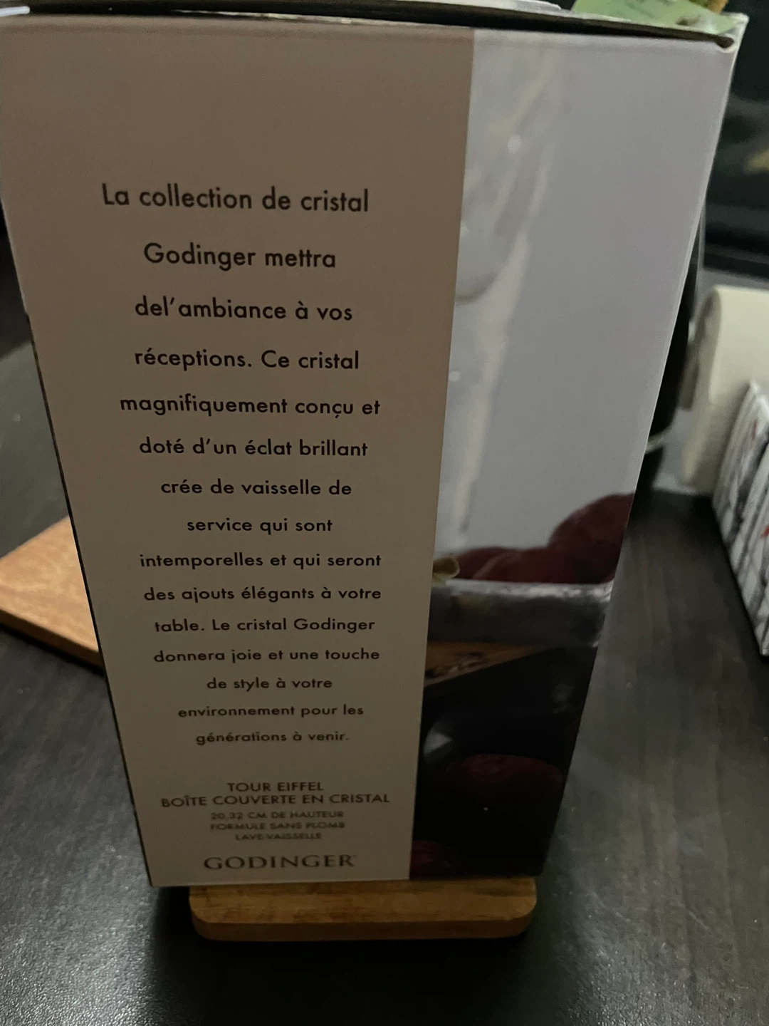 Godinger Eiffel Tower Crystal Covered Box - photo 3