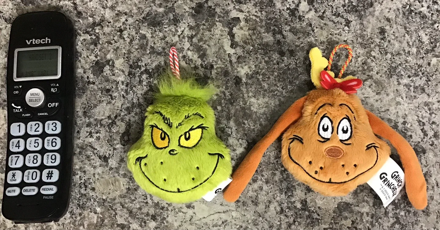 Grinch & Max Plush Ornaments