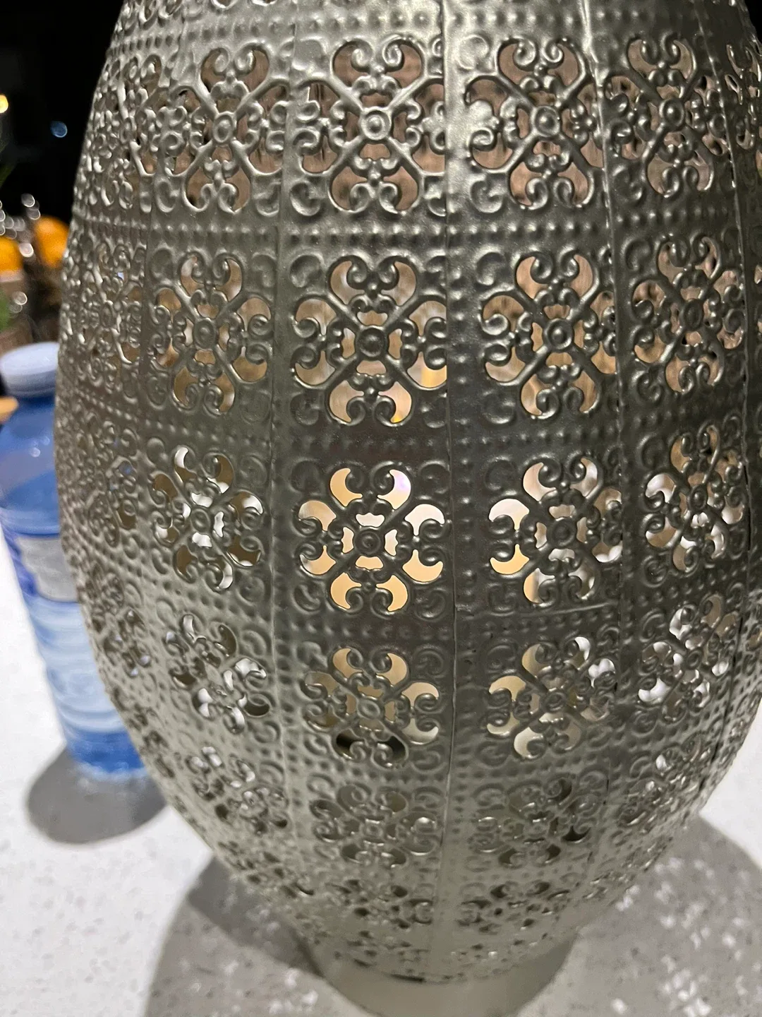 Beautiful 2 piece Metal Lantern with Handle image indicator(5)