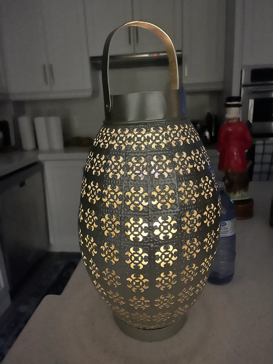 Beautiful 2 piece Metal Lantern with Handle image indicator(6)