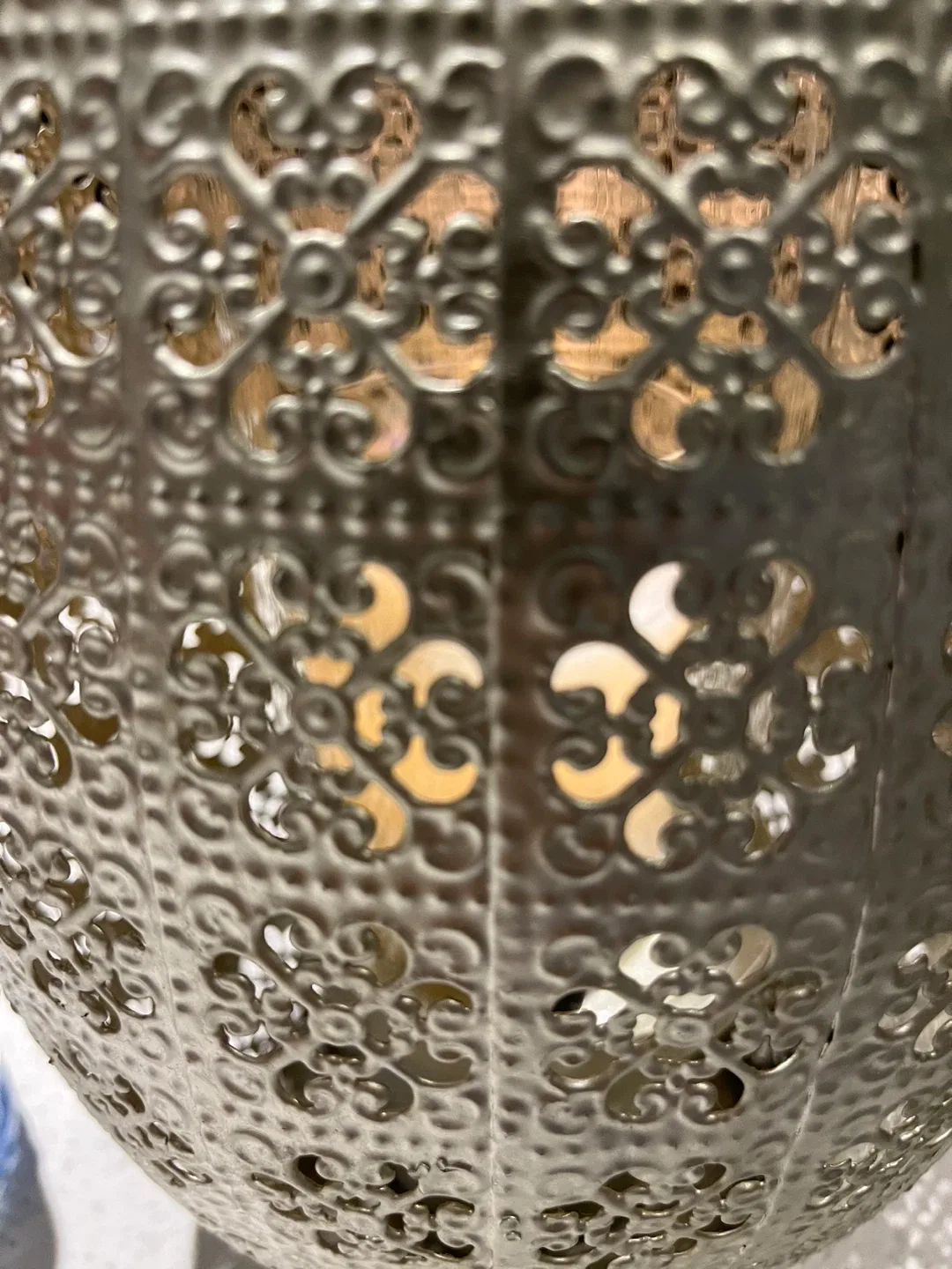 Beautiful 2 piece Metal Lantern with Handle image indicator(4)