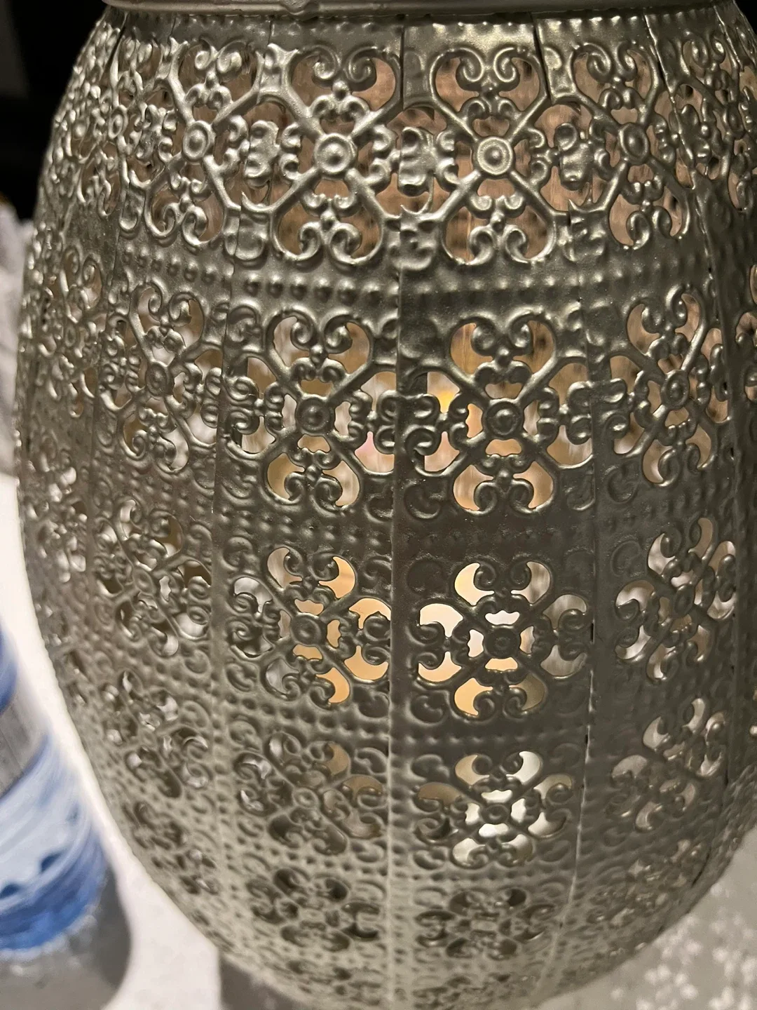 Beautiful 2 piece Metal Lantern with Handle image indicator(3)