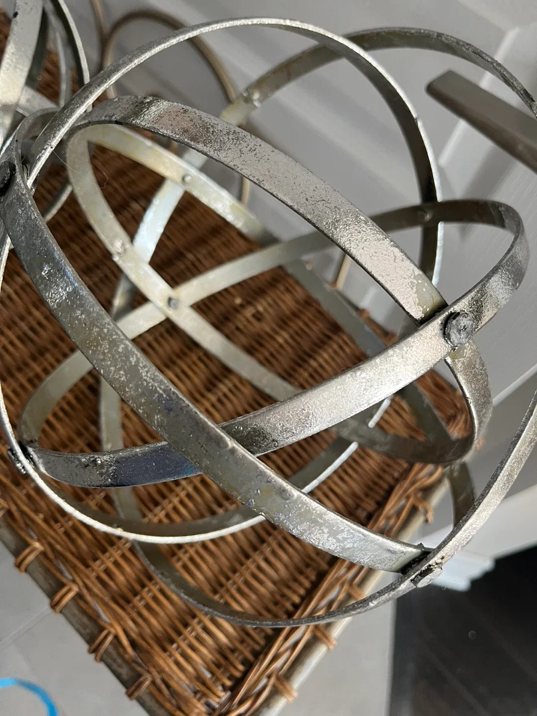 Set of 3 Metal Decorative Orb Spheres image indicator(3)