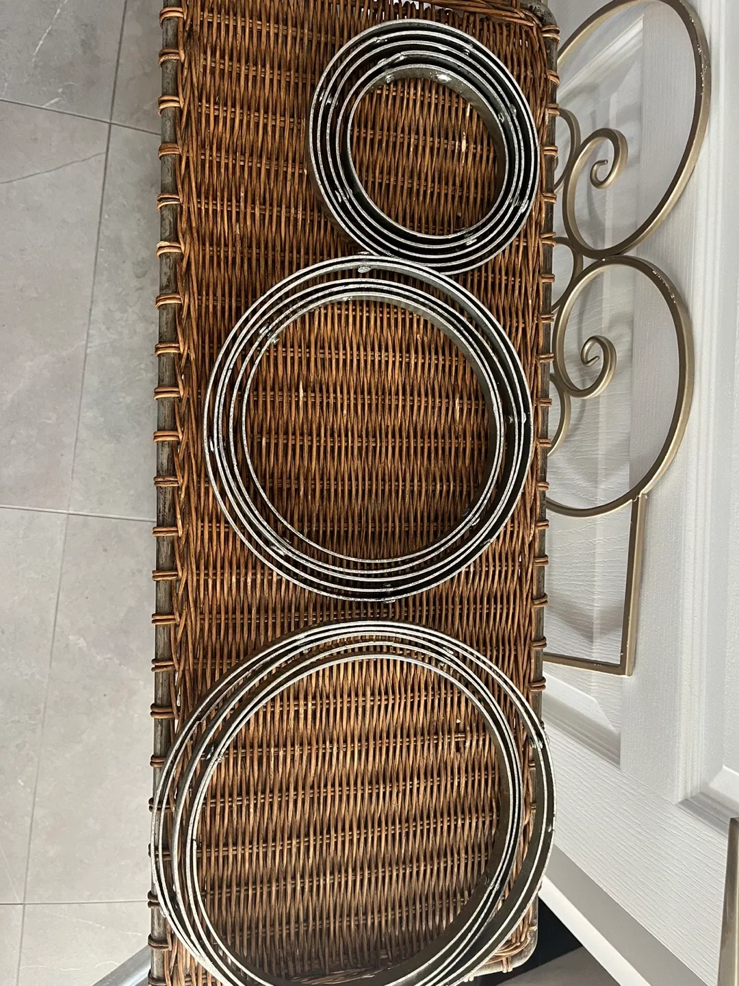 Set of 3 Metal Decorative Orb Spheres image indicator(4)