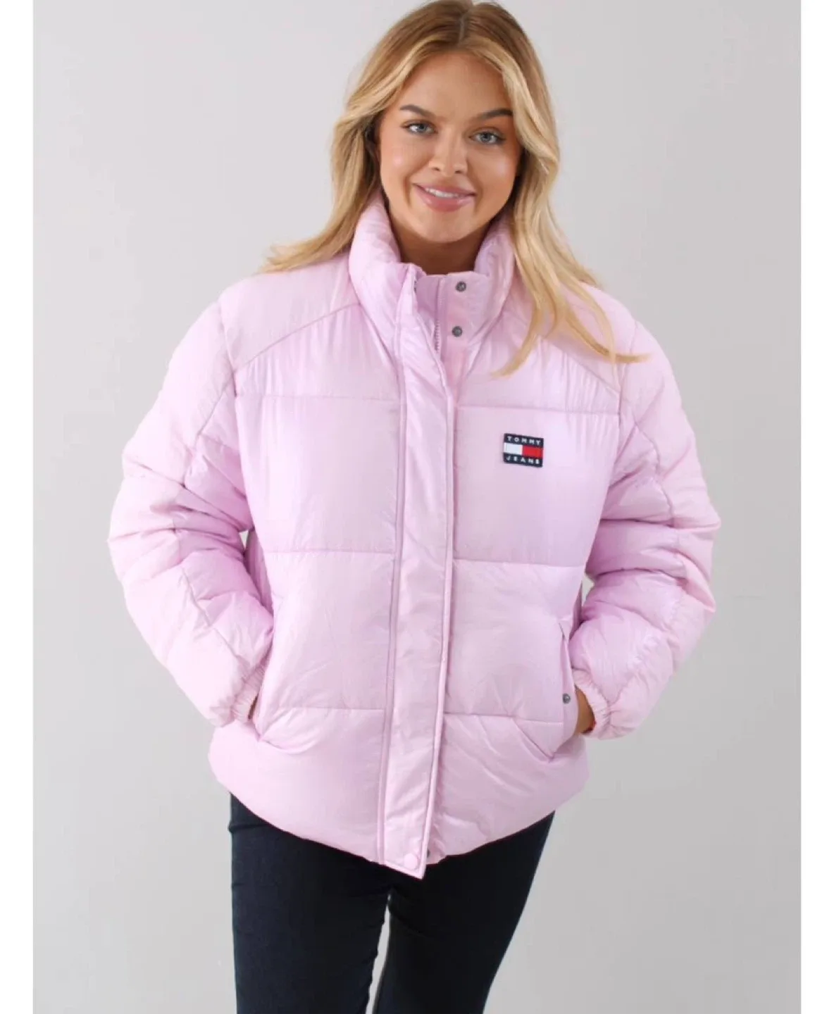 Tommy Jeans Pink Puffer Jacket