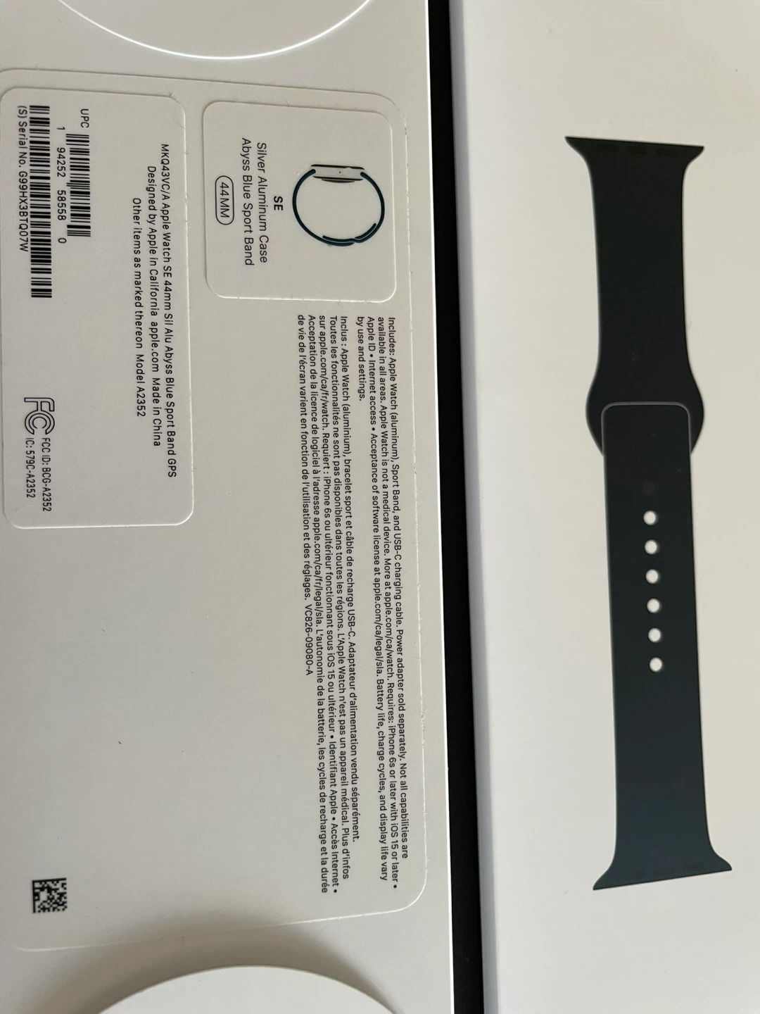 Apple Watch SE 44mm Silver Aluminum Case - New - photo 3