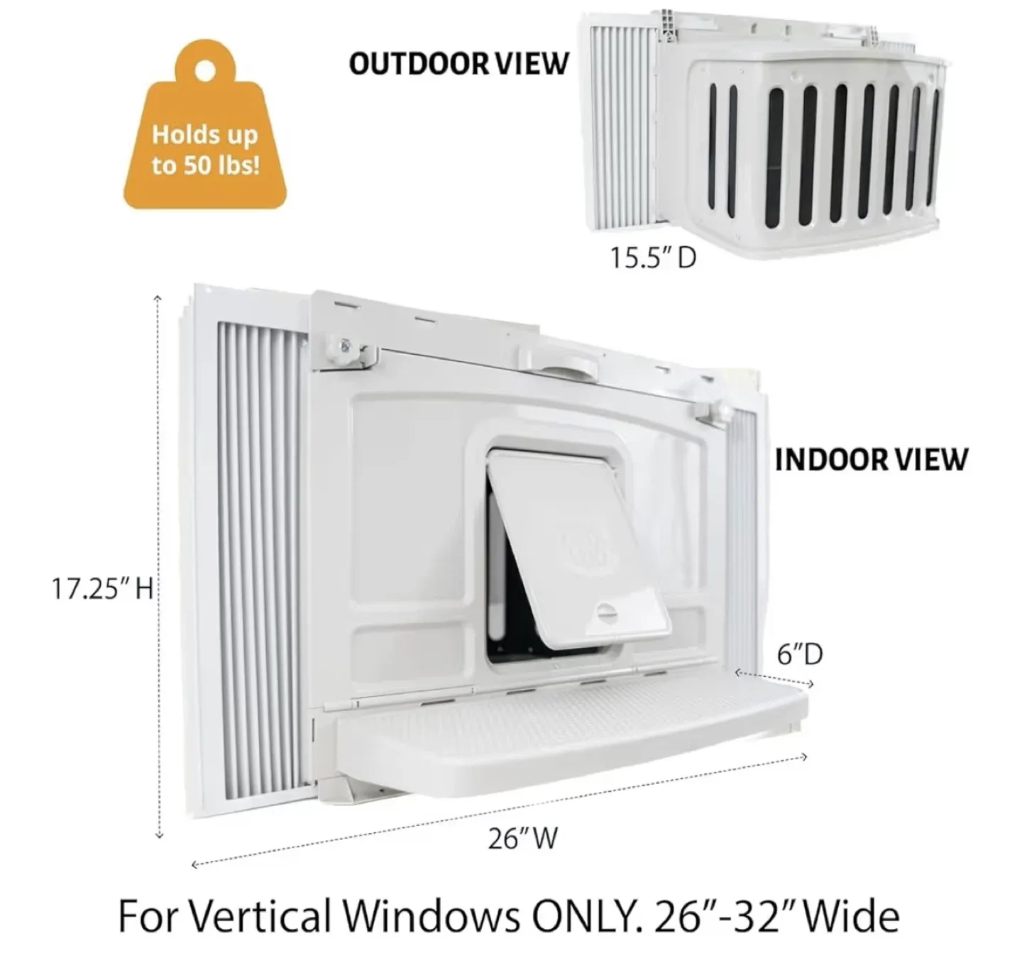 Window Waist Level Litter Box & Retreat image indicator(7)