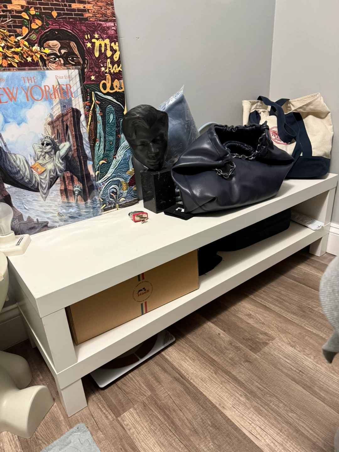 White TV stand