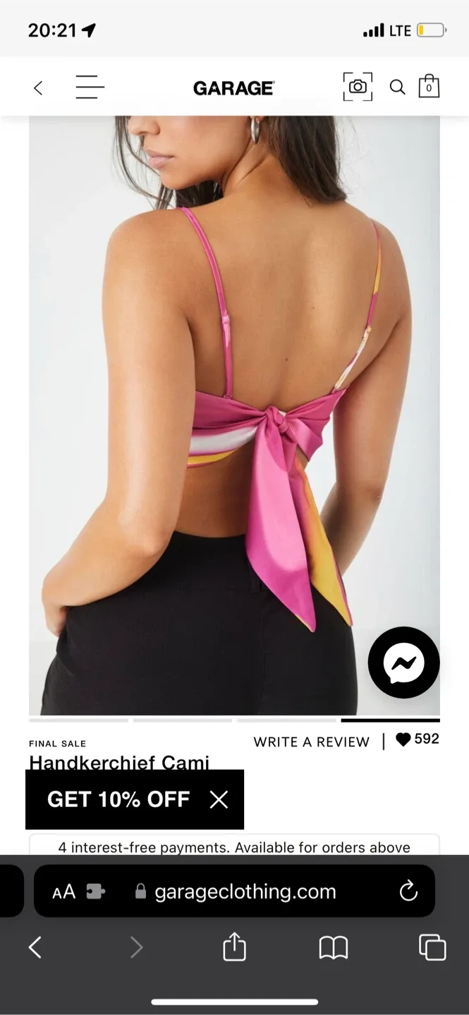 Garage Handkerchief Cami image indicator(2)