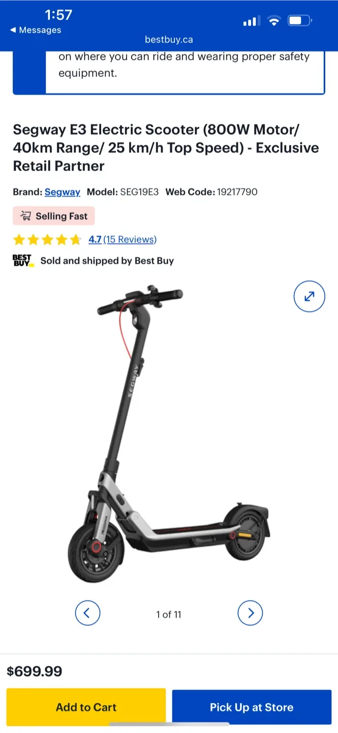 (3) New Segway Ninebot E2 Electric Scooter image indicator(6)