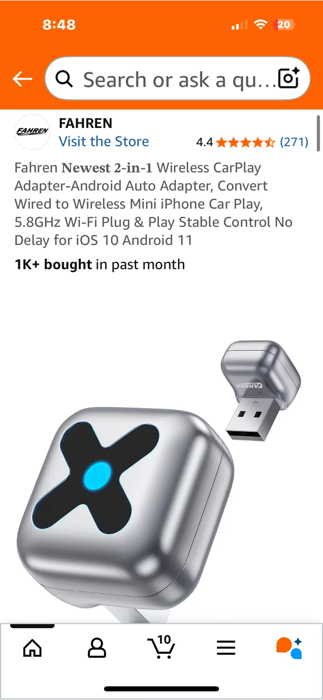 FAHREN 2-in-1 Wireless CarPlay Adapter - photo 2