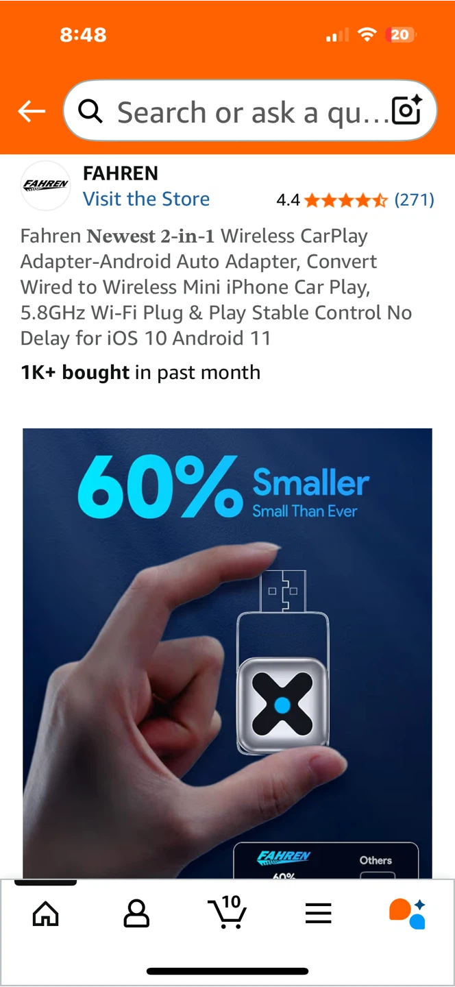 FAHREN 2-in-1 Wireless CarPlay Adapter - photo 4