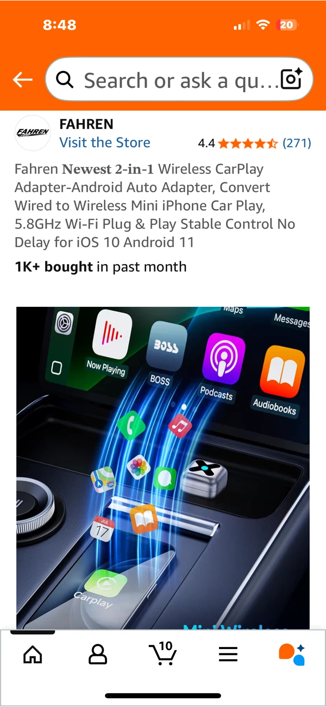 FAHREN 2-in-1 Wireless CarPlay Adapter - photo 3