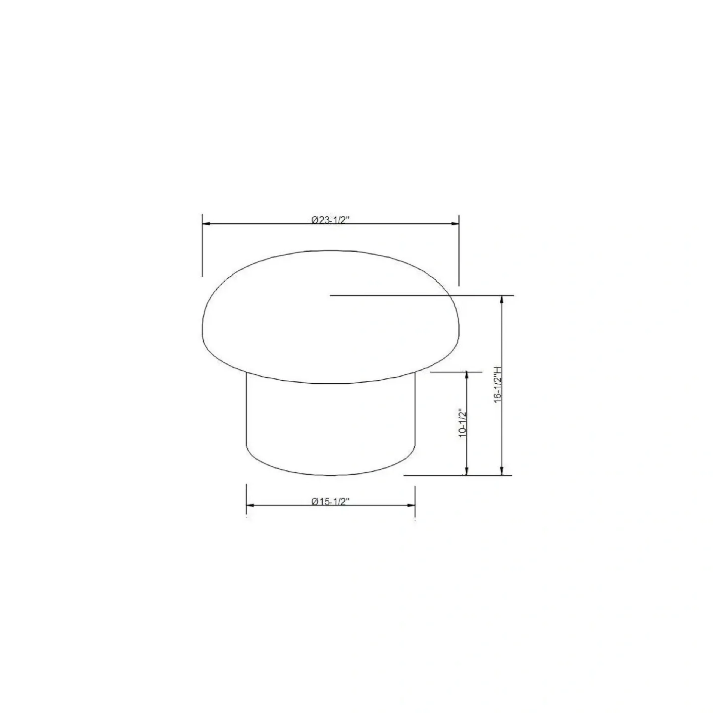 Cream Sherpa Mushroom Ottoman image indicator(6)