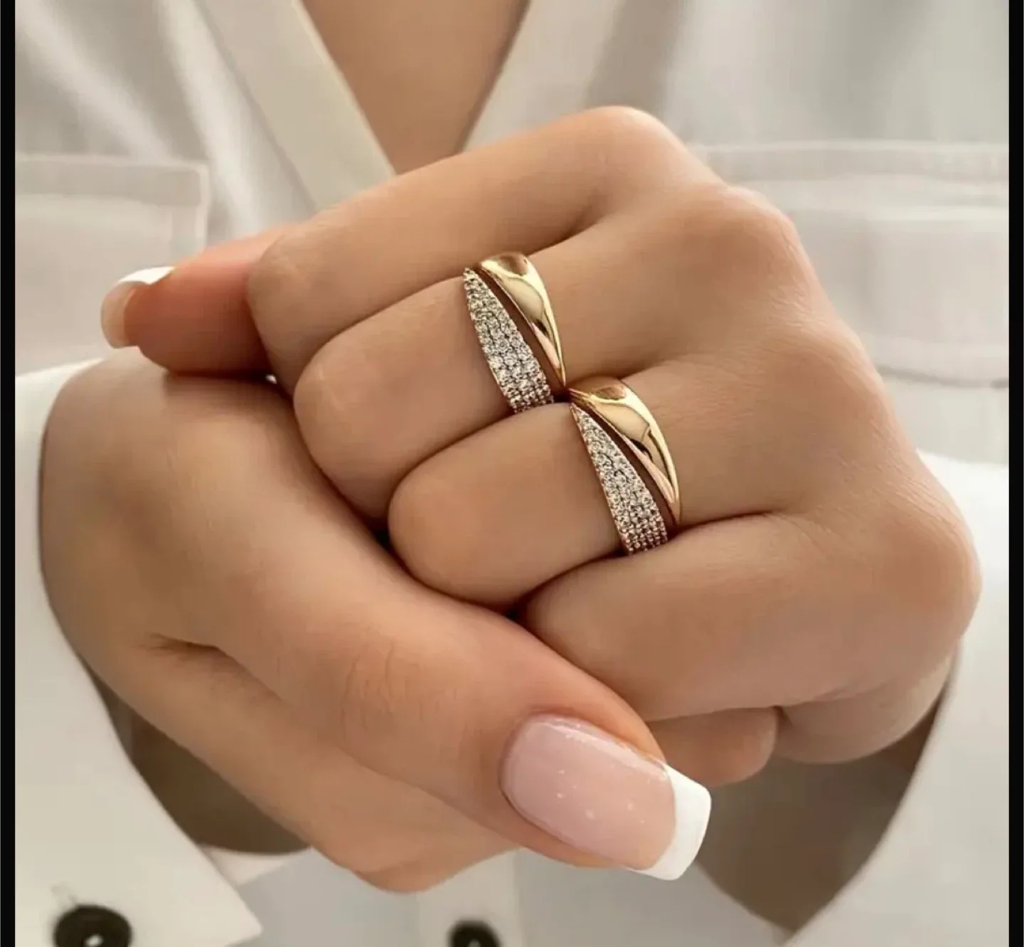 Gold Tone Statement Ring