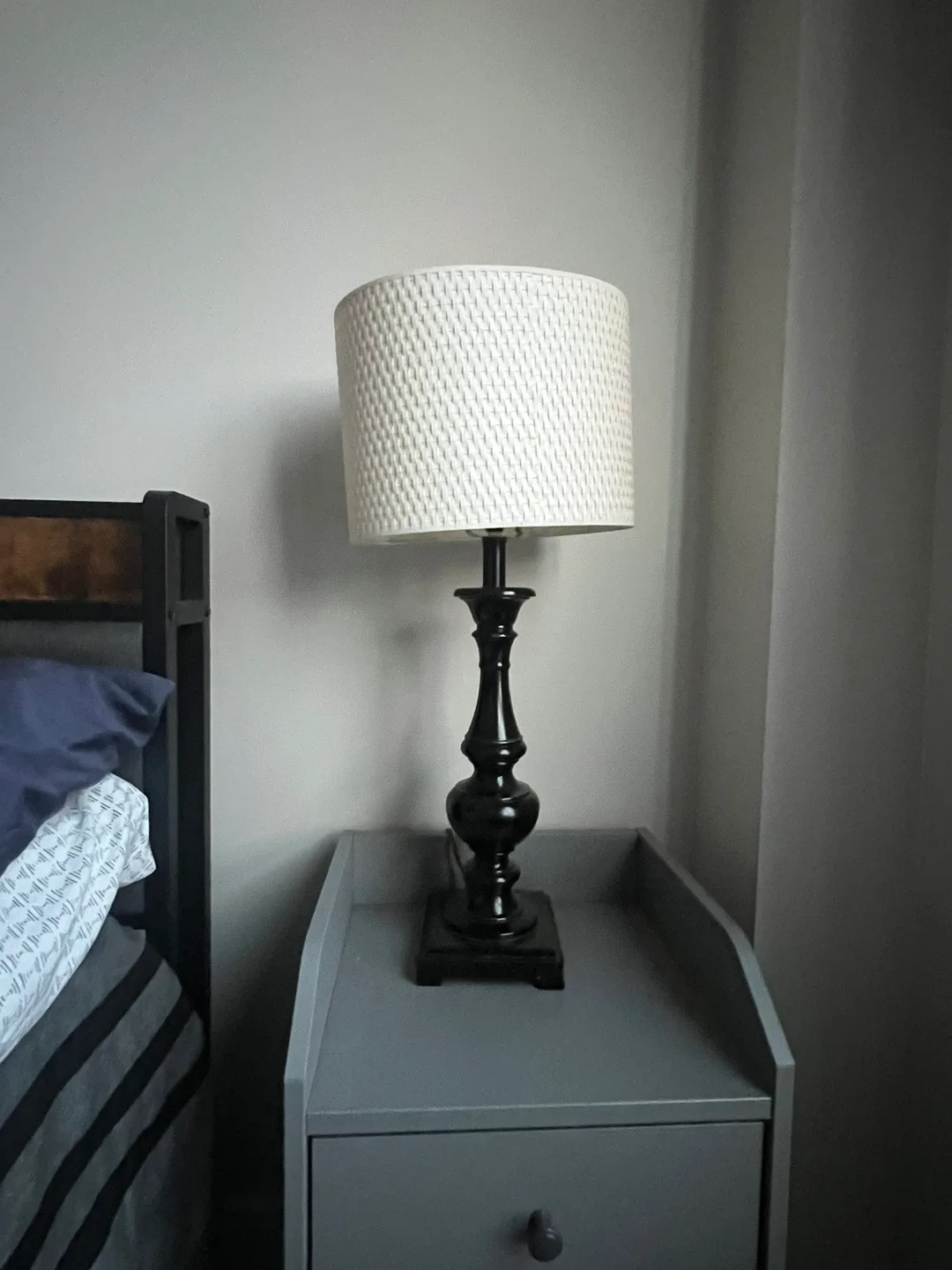Table Lamp with Woven Shade
