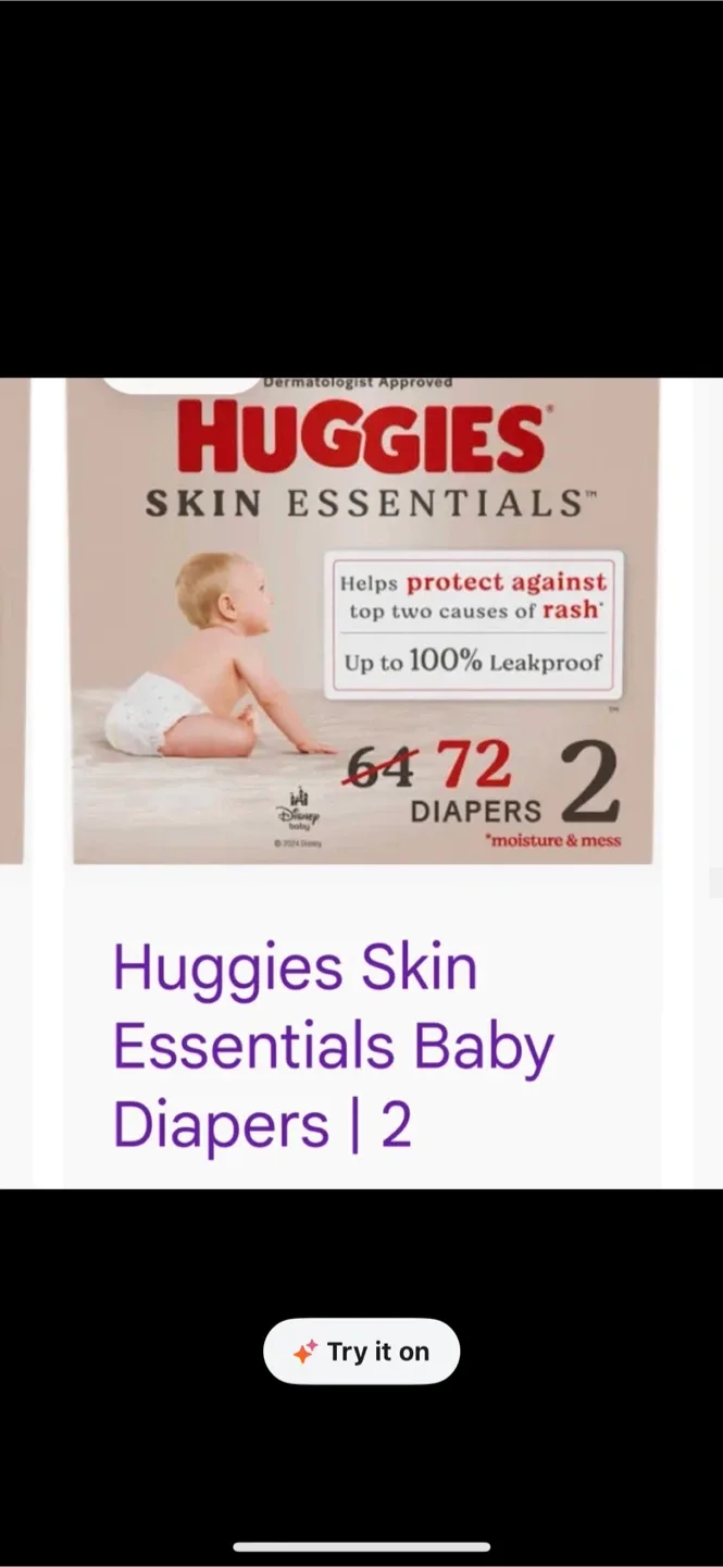Huggies Skin Essentials Baby Diapers (72 Count)