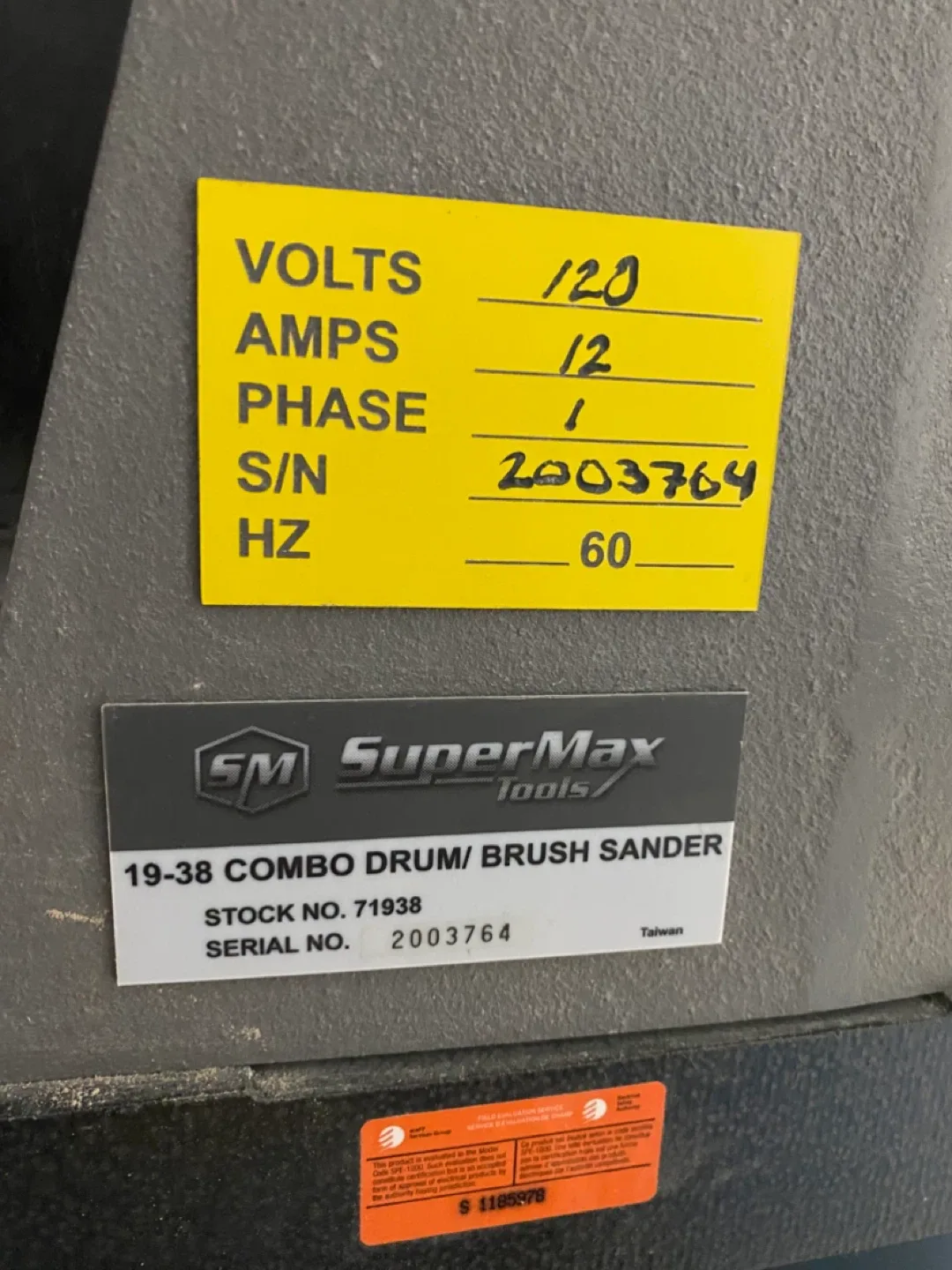 SuperMax 19-38 Combo Brush/Drum Sander image indicator(10)