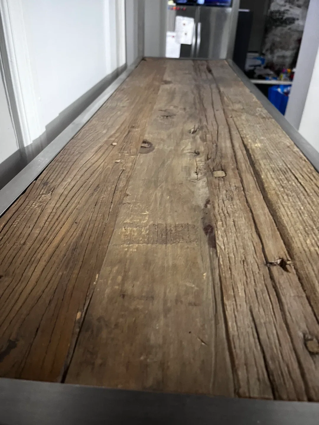 Wood and Metal Shelving Unit with Drawers image indicator(7)