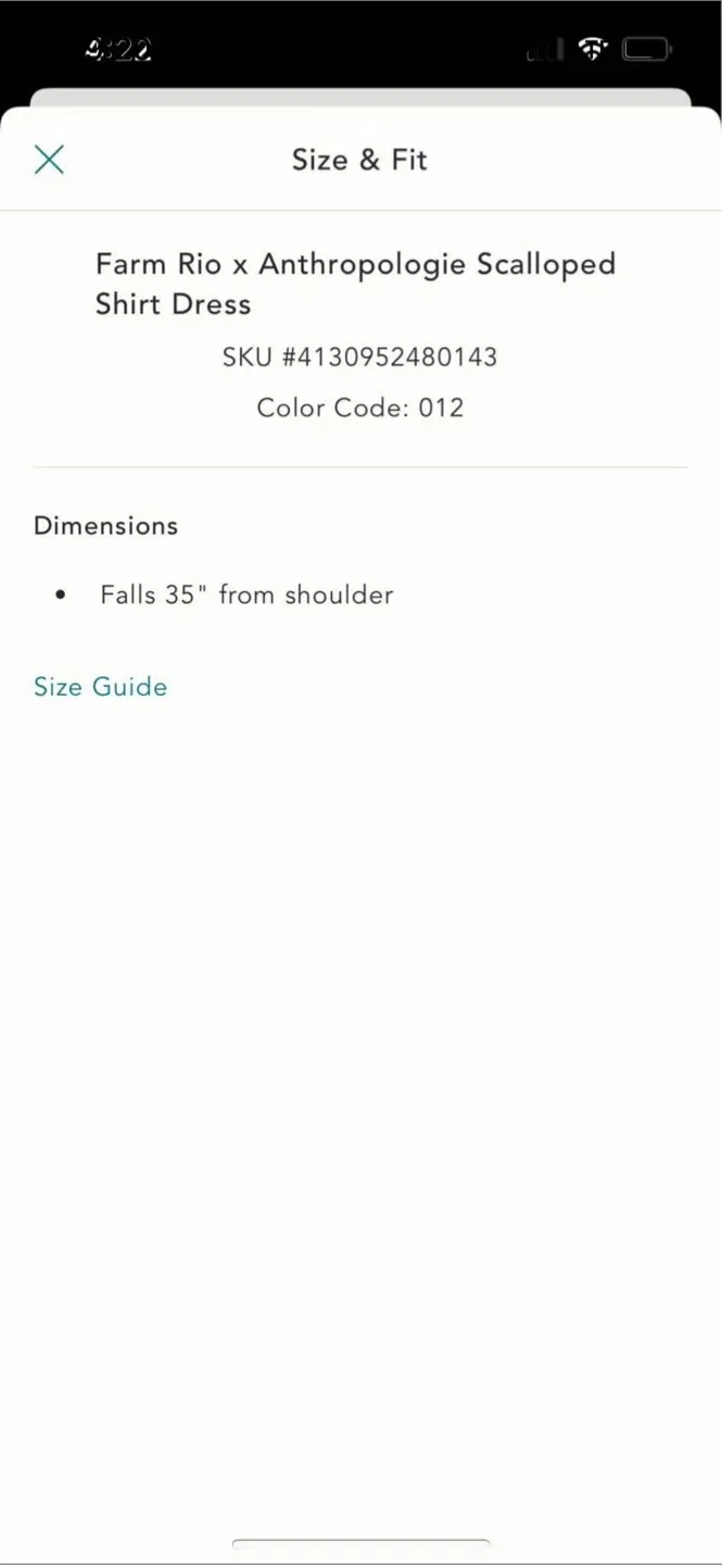 BNWT Farm Rio Linen Blend Scalloped Dress XS image indicator(7)