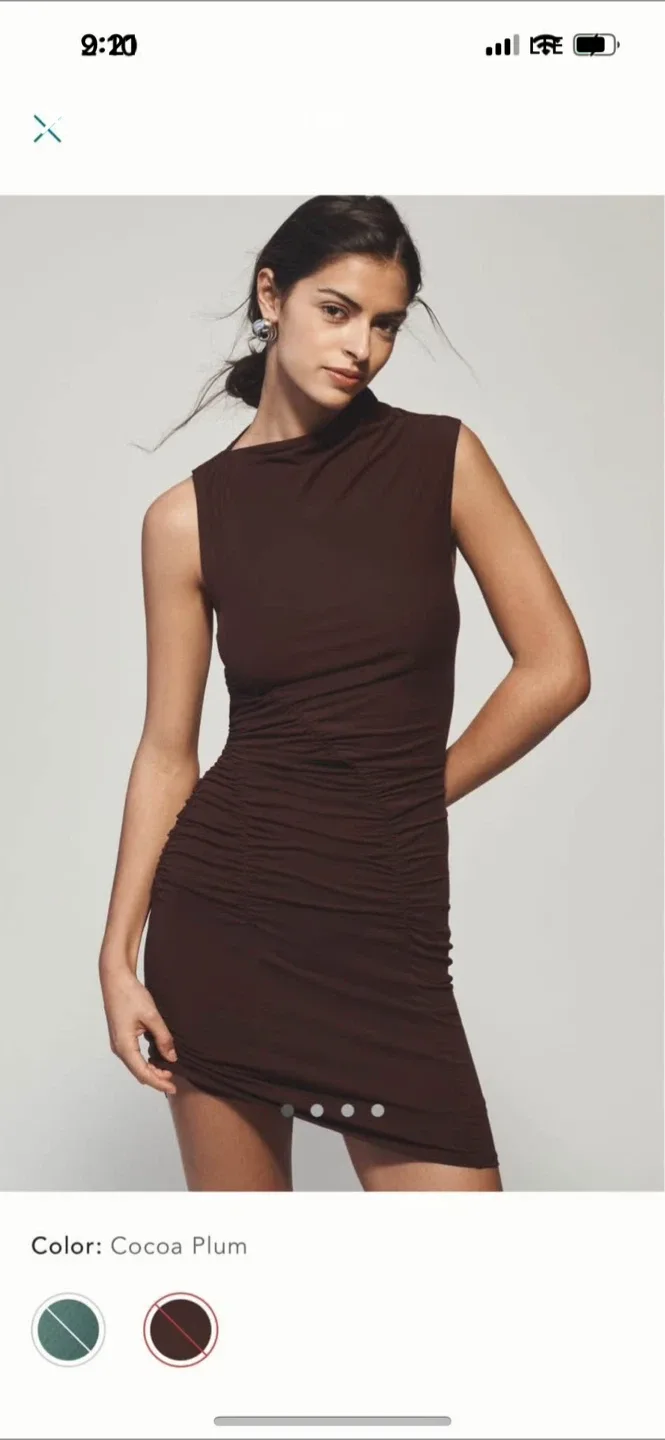 BNWT Anthropologie Ruched Neck Knit Dress XS