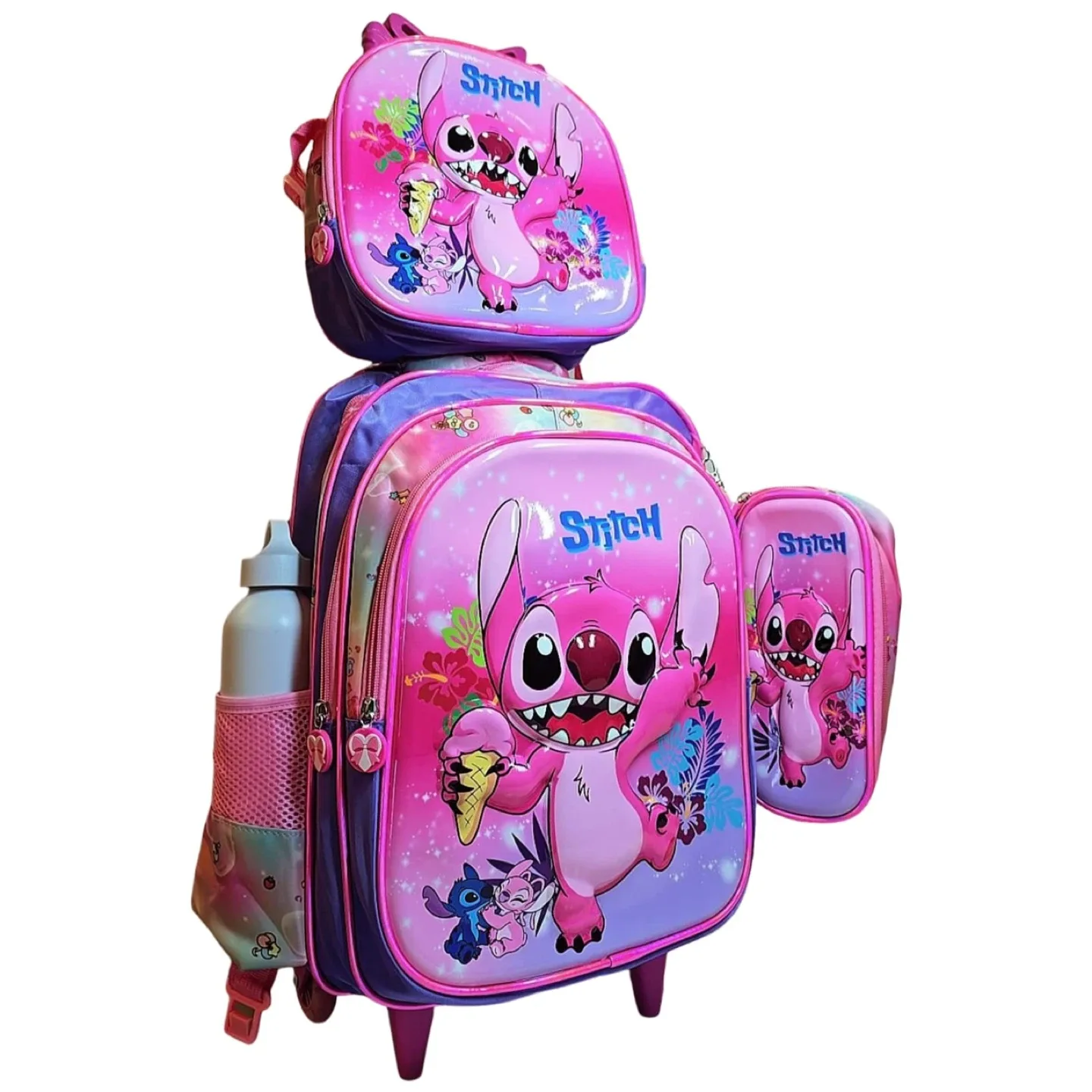 Kids Rolling Backpack - Stitch & Paw Patrol image indicator(2)