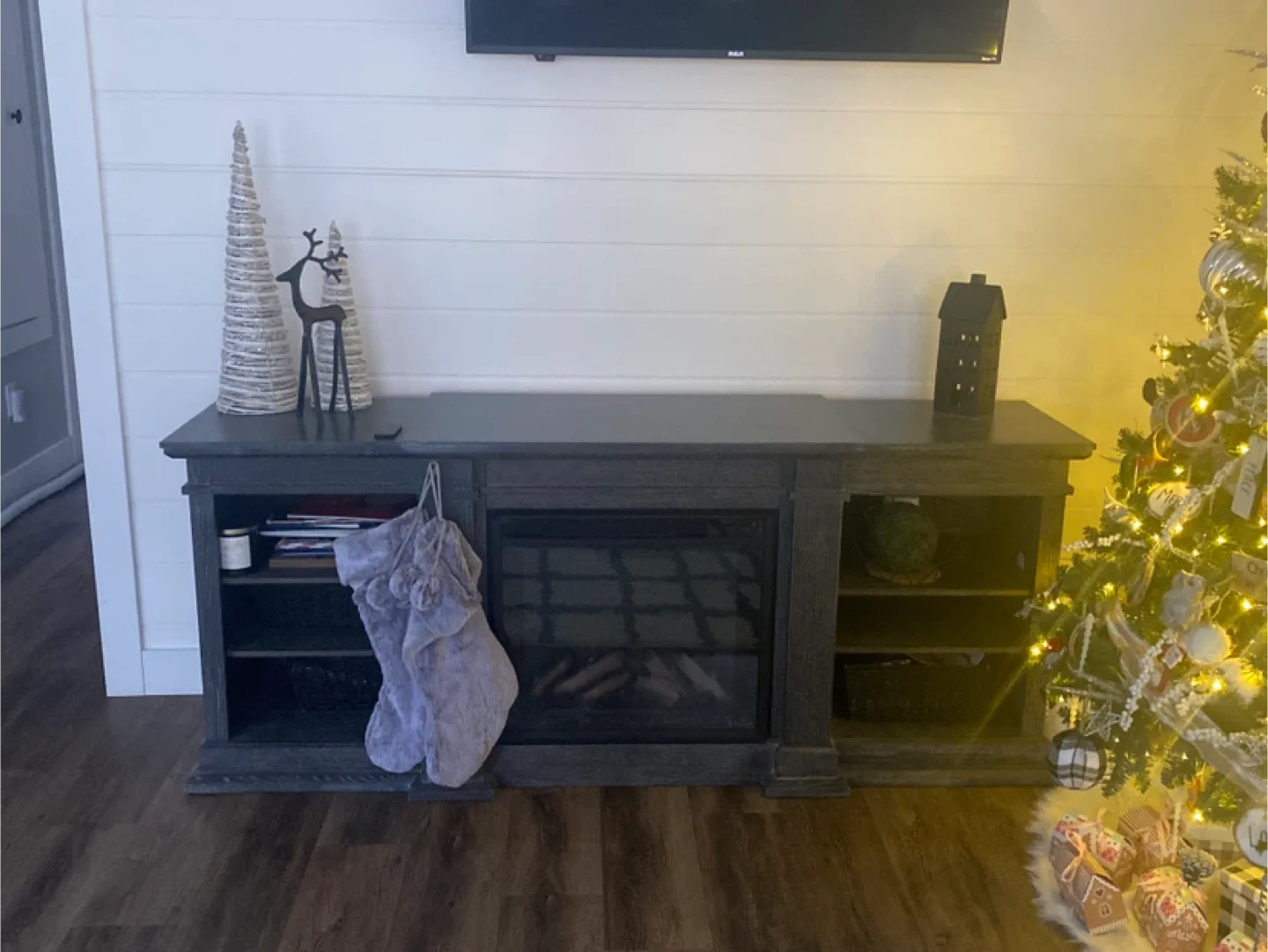 Electric Fireplace with Media Console