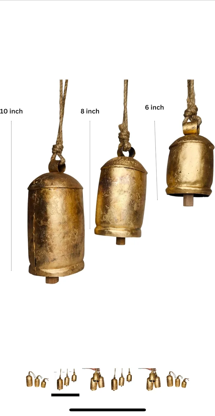 Belluxe Harmony Cow Bells - Set of 3 image indicator(2)