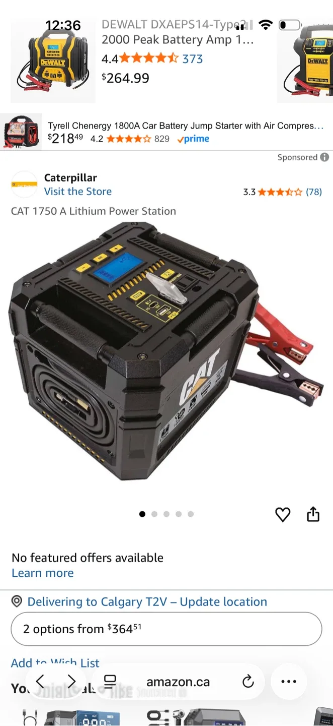 CAT 1750A Lithium Power Station - Brand New!