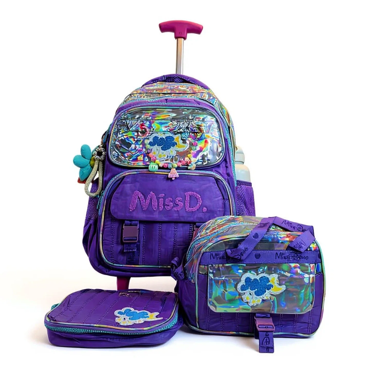 MissD Rolling Backpack Set - Purple image indicator(3)