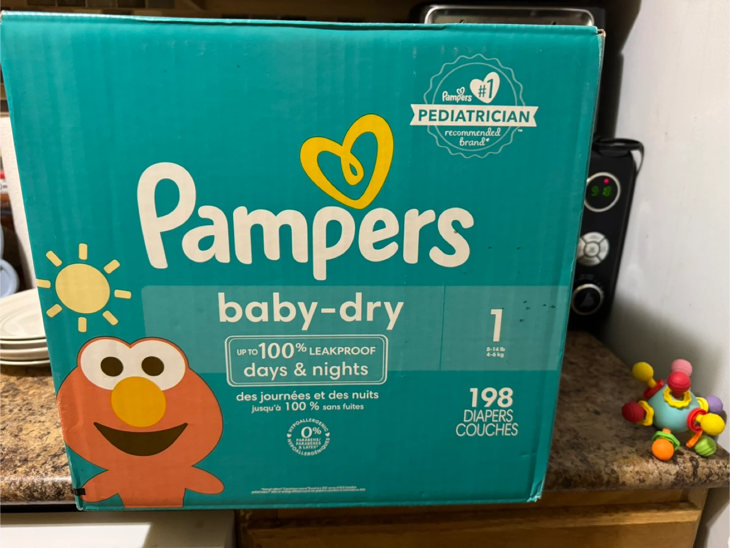 Pampers Baby-Dry Size 1 (198 Diapers)