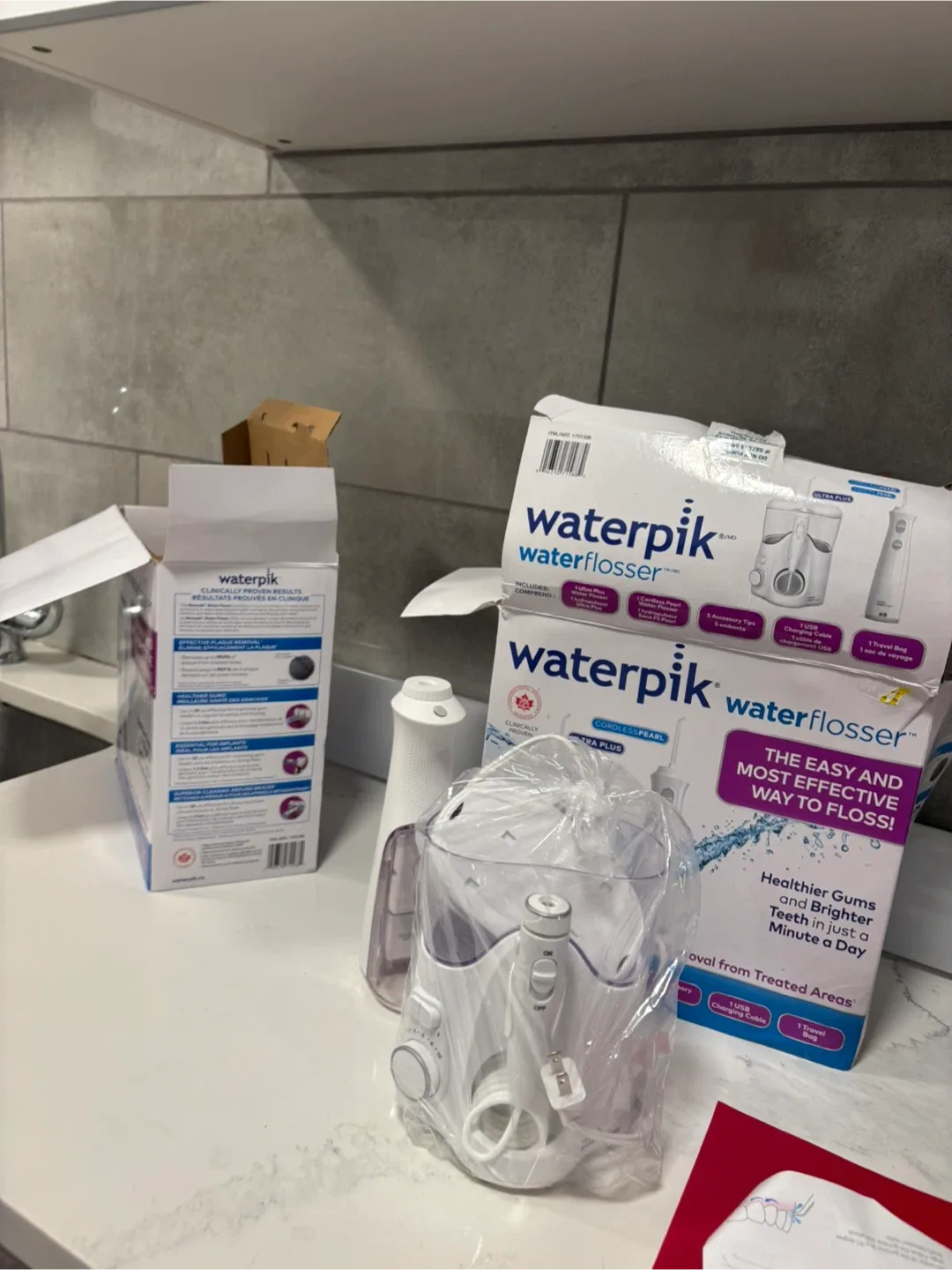 Waterpik Cordless Pearl Water Flosser - New in Box image indicator(2)