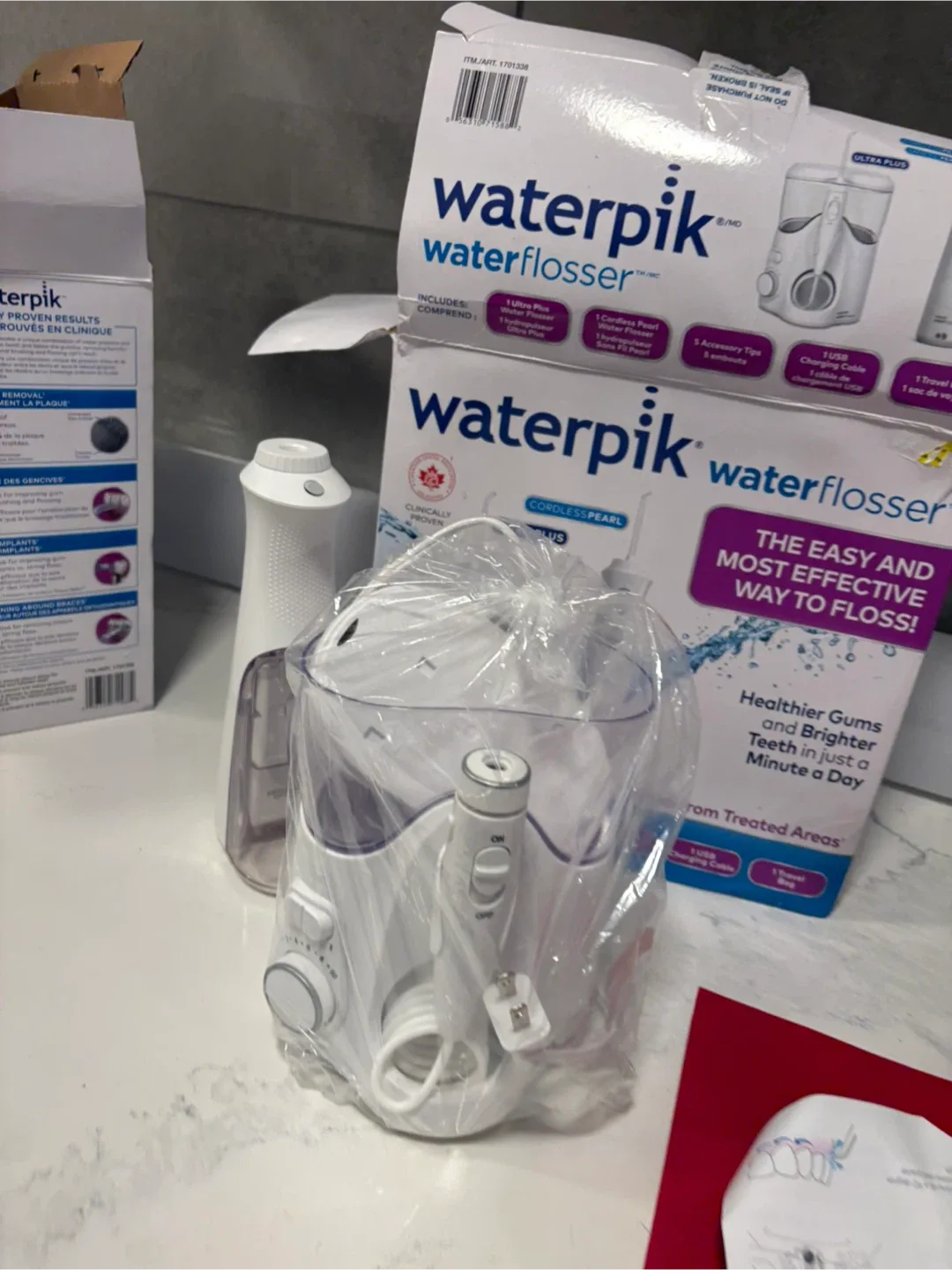 Waterpik Cordless Pearl Water Flosser - New in Box image indicator(3)