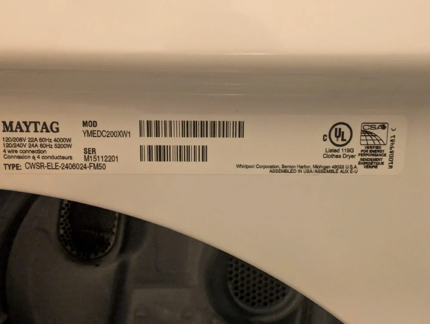 Maytag Centennial Commercial Technology Dryer image indicator(5)