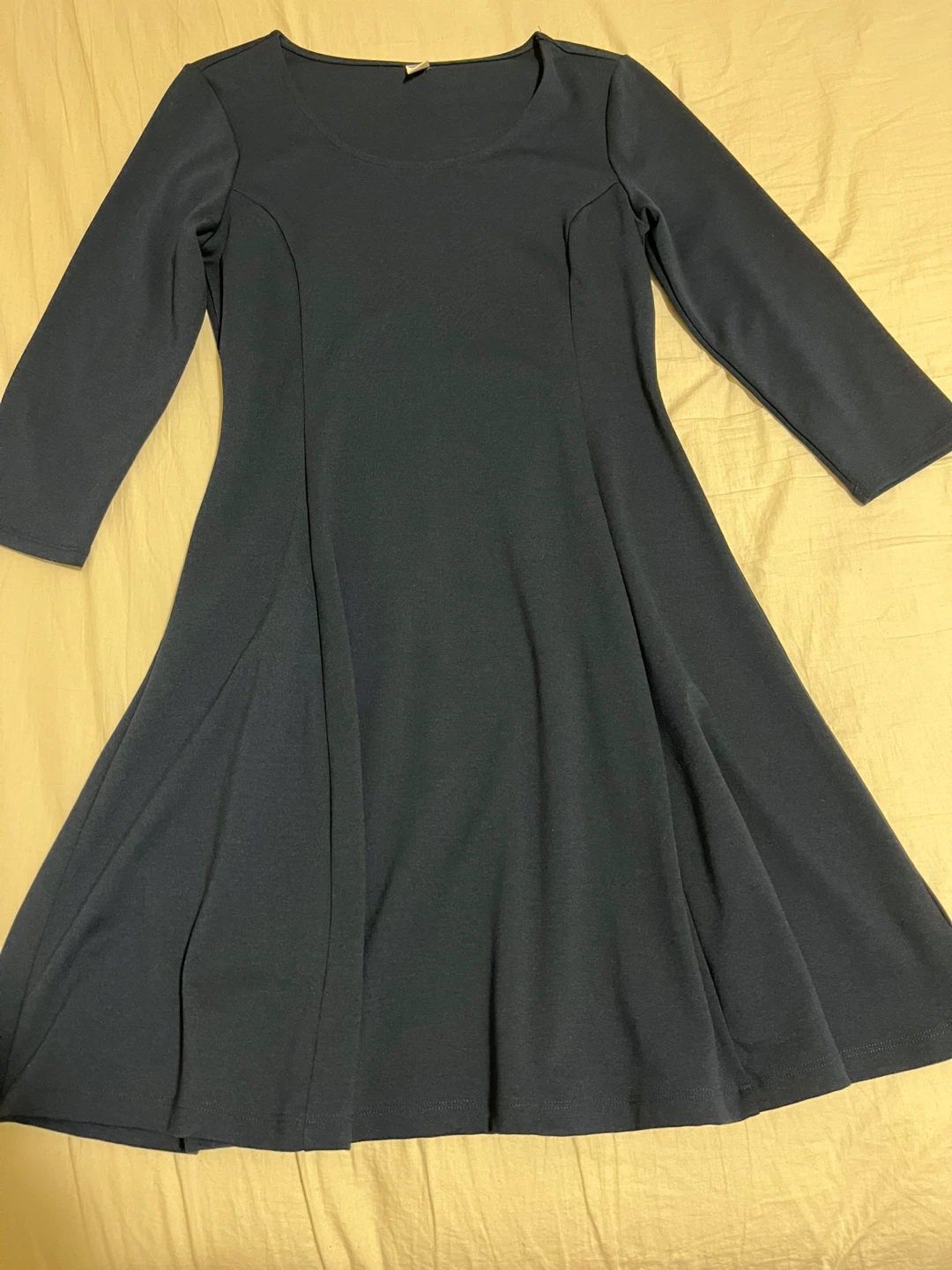 Navy Blue Fit and Flare Dress