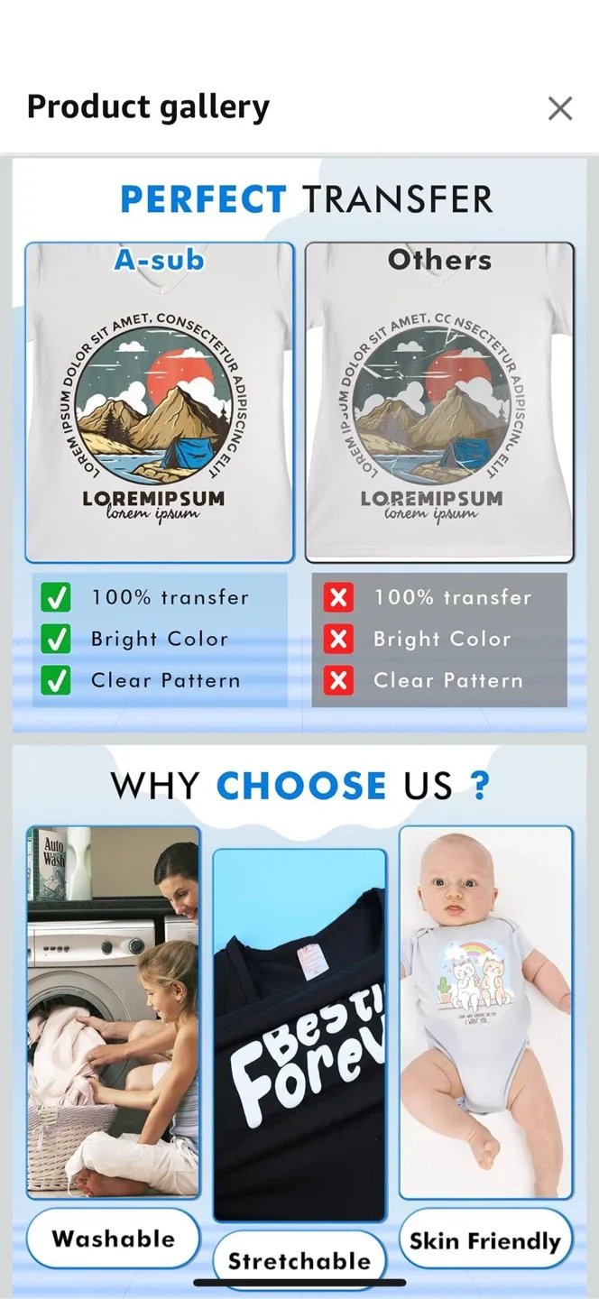 ASUB DTF Transfer Film Roll 13 inch image indicator(2)