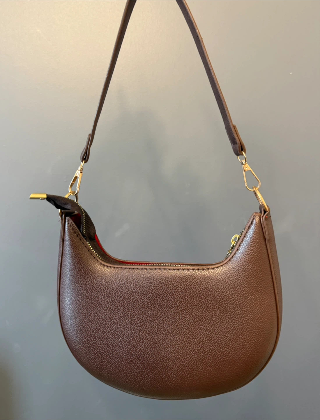 Brown Half Moon Bag - photo 3