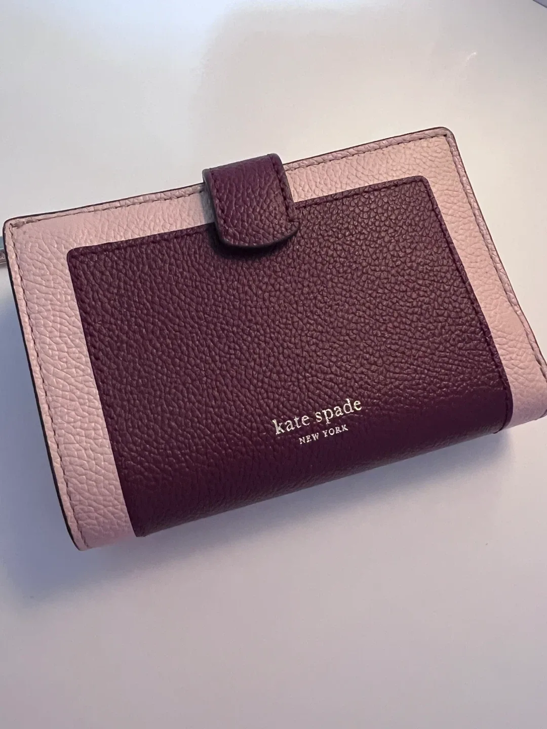 Kate Spade Wallet - Pink/Burgundy
